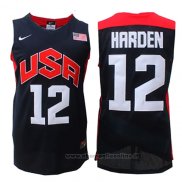 Maglia USA 2012 James Harden NO 12 Nero