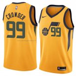 Maglia Utah Jazz Jae Crowder NO 99 Statement 2018 Giallo