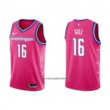 Maglia Washington Wizards Anthony Gill #16 Citta 2022-23 Rosa