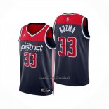 Maglia Washington Wizards Kyle Kuzma No 33 Statement 2024-25 Blu