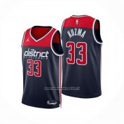 Maglia Washington Wizards Kyle Kuzma No 33 Statement 2024-25 Blu