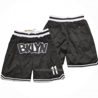 Pantaloncini Brooklyn Nets Kyrie Irving Just Don Nero