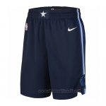 Pantaloncini Dallas Mavericks Statement 2019 Blu