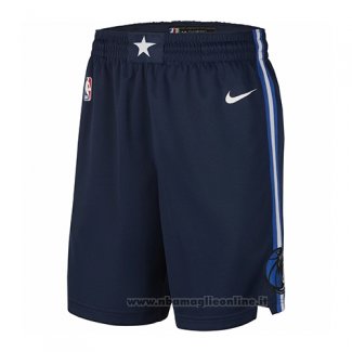 Pantaloncini Dallas Mavericks Statement 2019 Blu