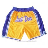 Pantaloncini Los Angeles Lakers Just Don Giallo