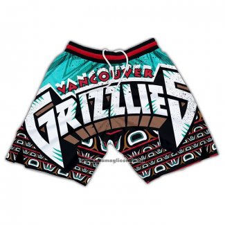 Pantaloncini Memphis Grizzlies Big Logo Throwback Verde