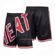 Pantaloncini Miami Heat Mitchell & Ness Big Face Nero